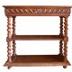 Console or small oak sideboard, 1900s, Louis XIII style, 100x40cm