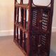 Medicine Cabinet rattan 2 doors canees vintage