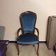 Velvet bedroom armchair