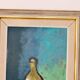 Original Swedish oil on canvas from the mid-1960s "Still Life with Bottles and Fruits" by Kurt