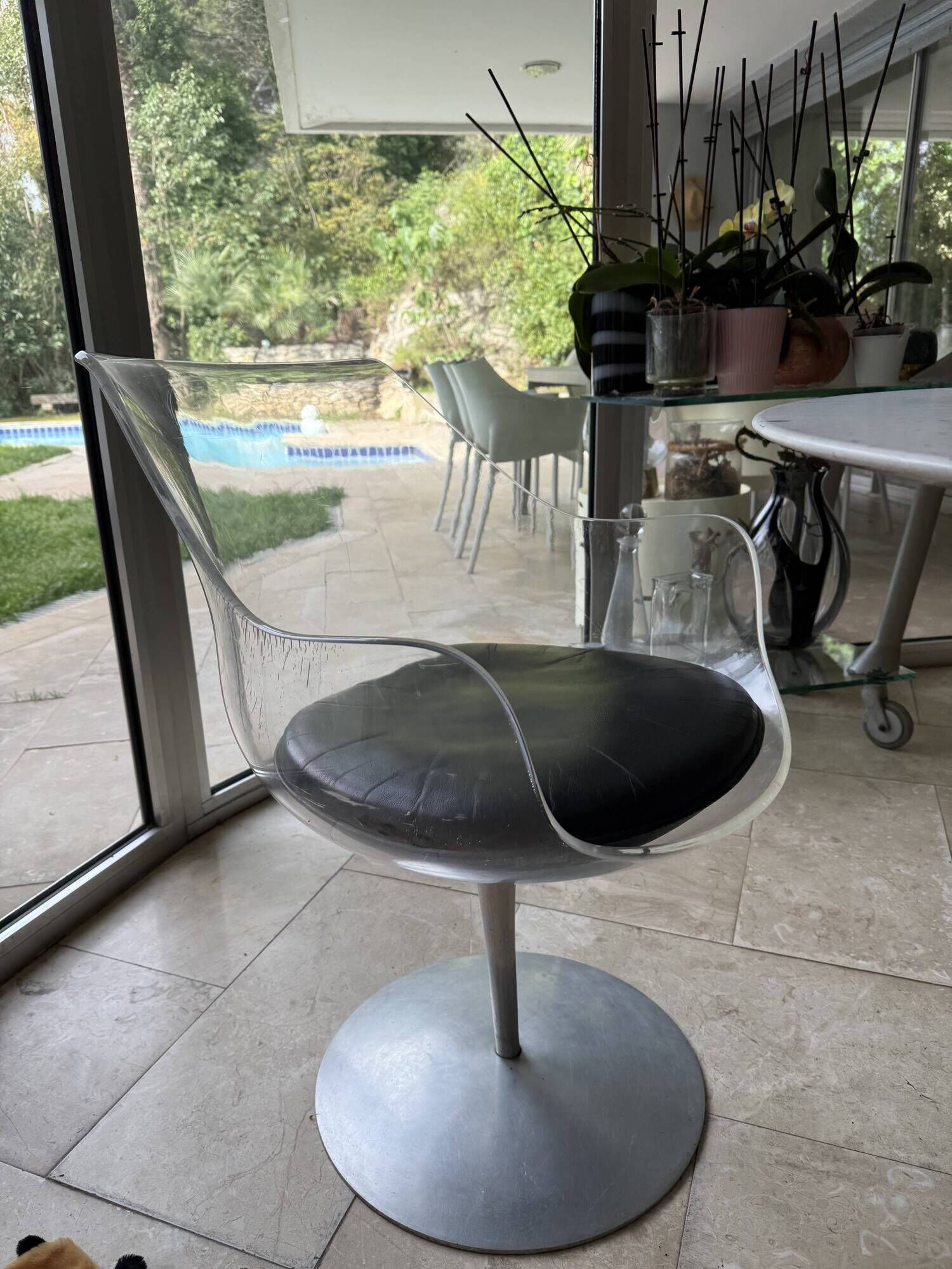 Set of 4 "Champagne Chair" chairs by E & E Laverne – Formes Nouvelles - 60'