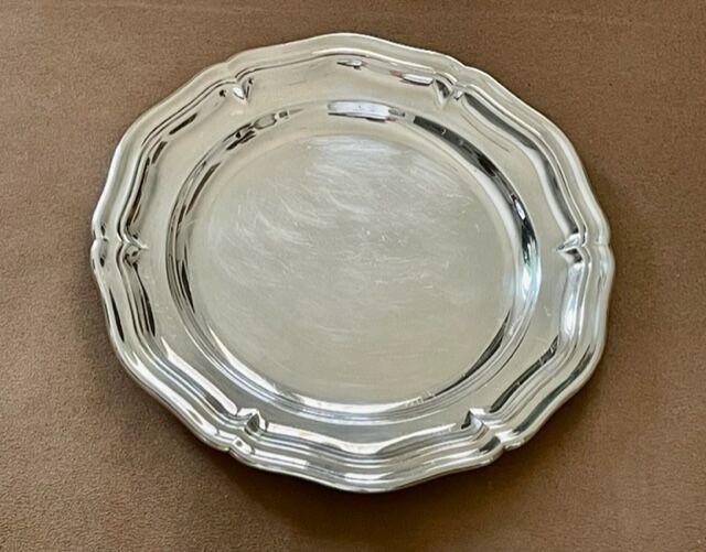 Christofle plate silver metal with desserts