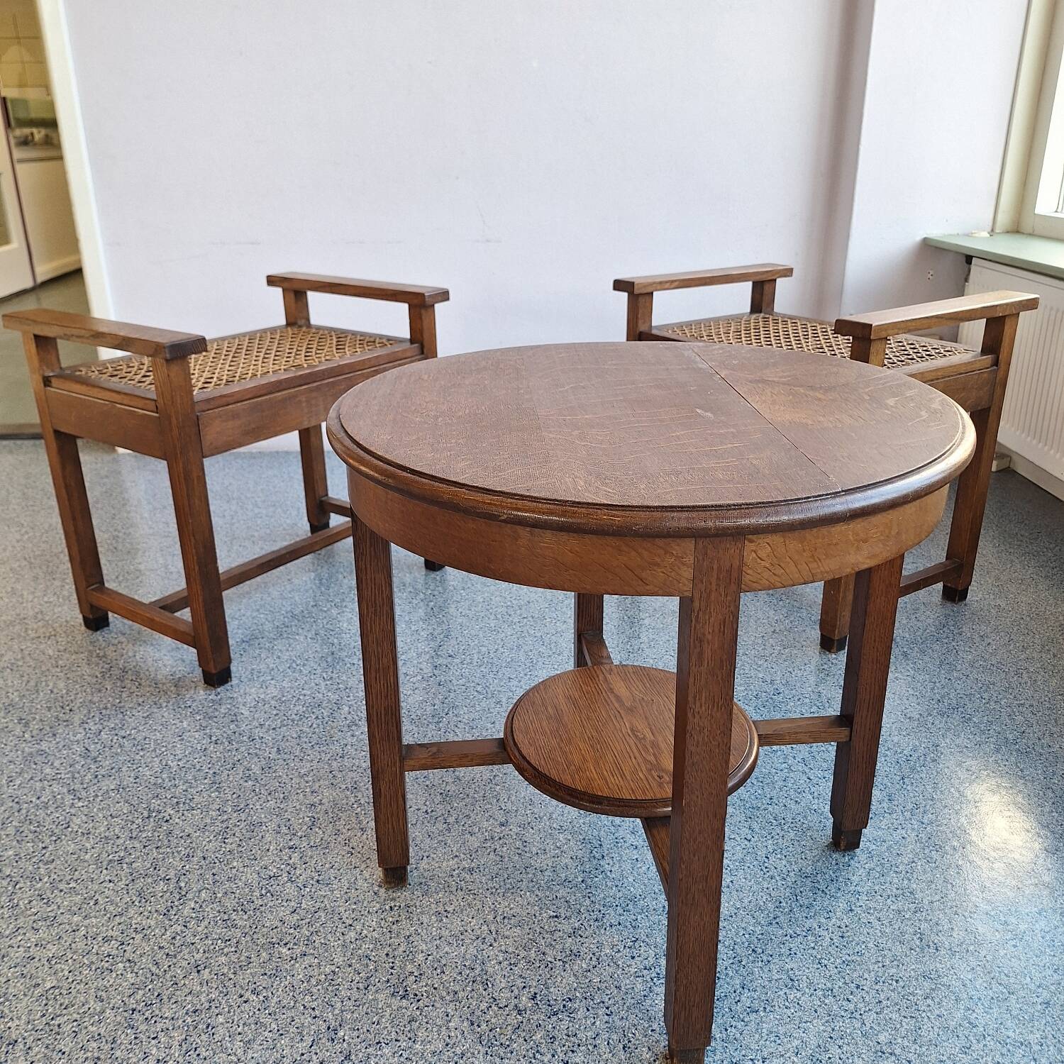 Amsterdam School/Art Deco Hallway Furniture Set, 1930s