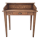 Solid wood tiered desk in a country style