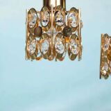 Vintage Palwa suspensions in brass & crystal