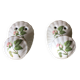 2  patères en porcelaine