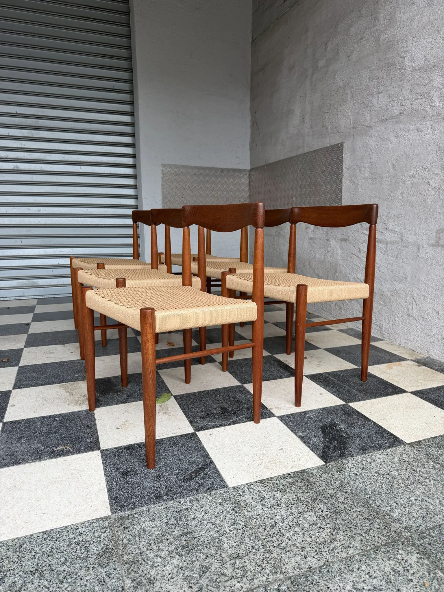 Set of 10 chairs by Henry Walter Klein