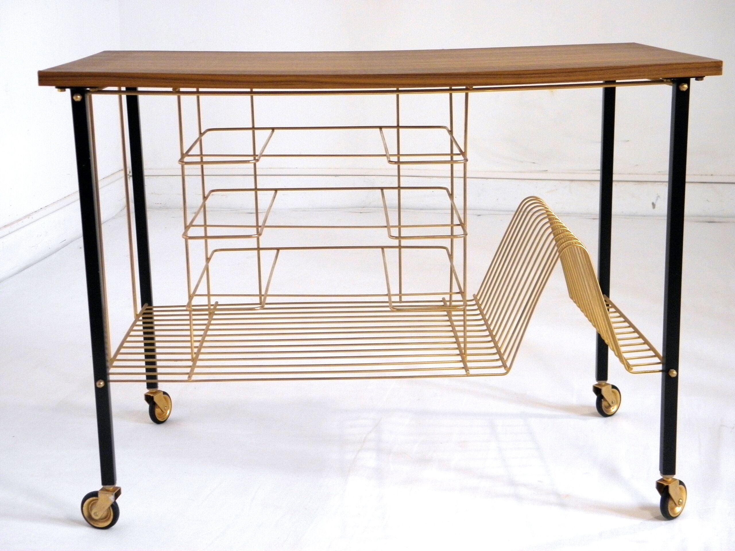 Meuble de rangement  pour vinyles années 70