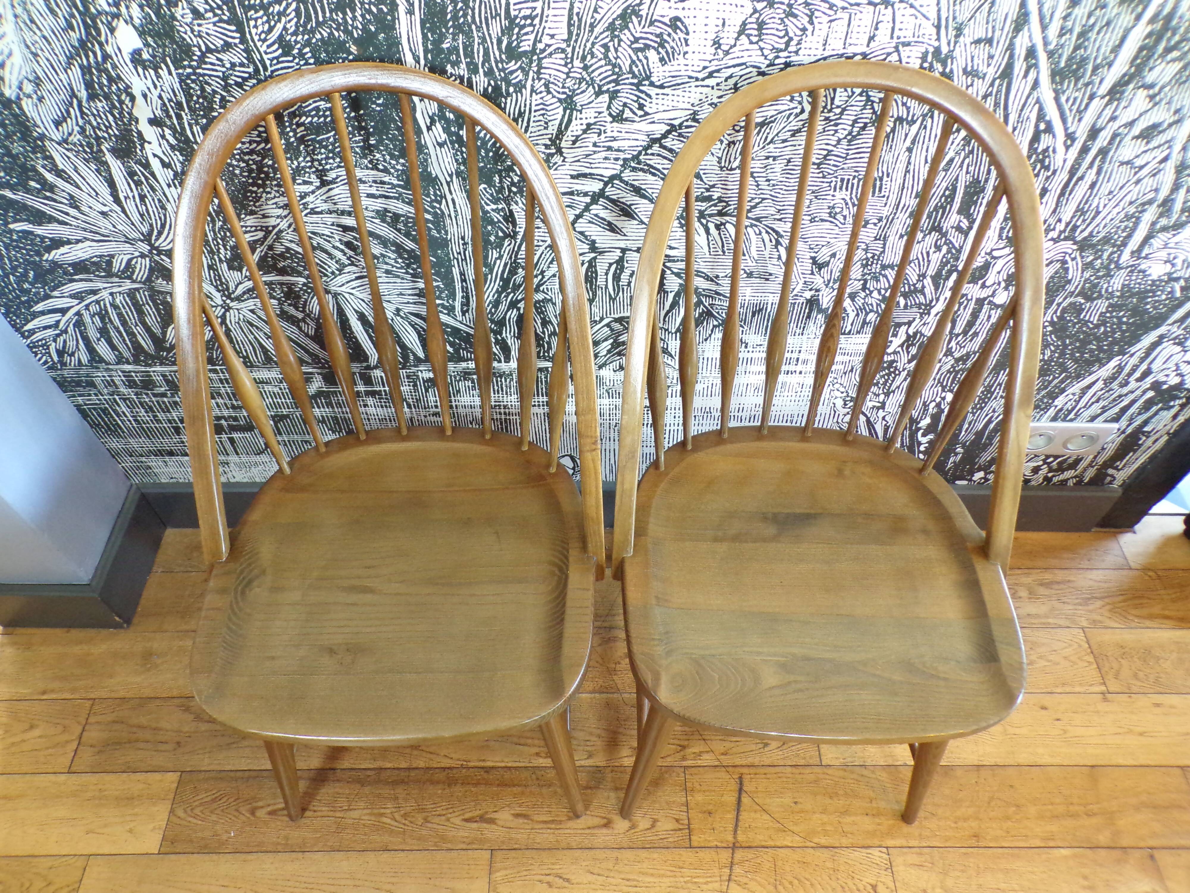 Pair of Ercol Windsor chairs