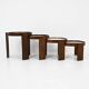 Nest tables model 780, created by Gianfranco Frattini for Cassina, year