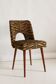 Shell chair type 1020 in jacquard velvet with tiger pattern, Europe, 1960s