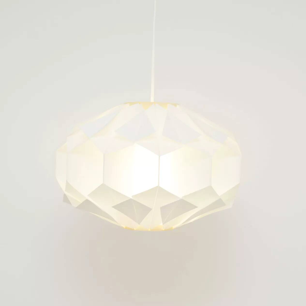 White lamp designed by L. Schioler for Hoyrup Denmark 1970