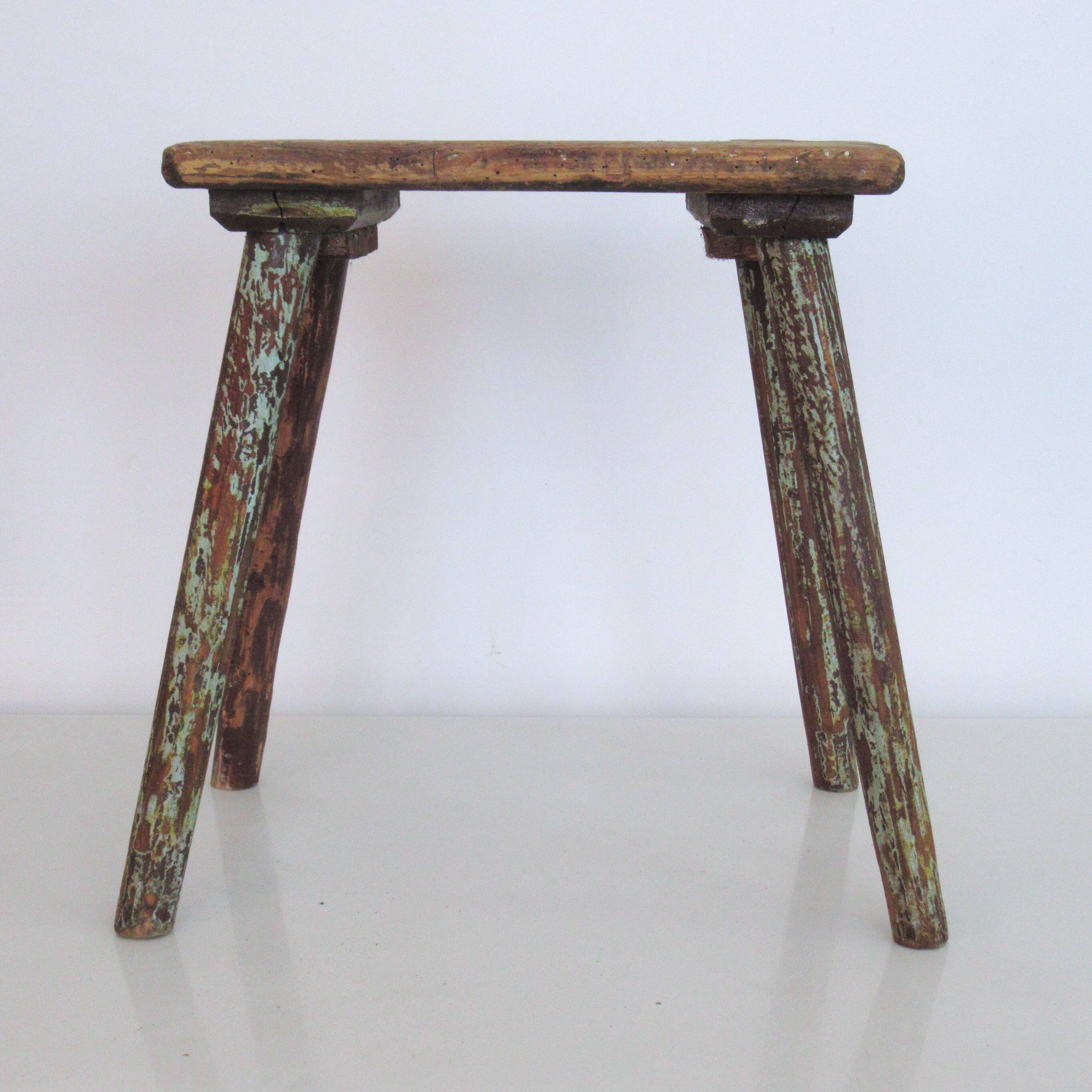 Folk art stool