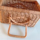 Rattan suitcase vintage 60/70