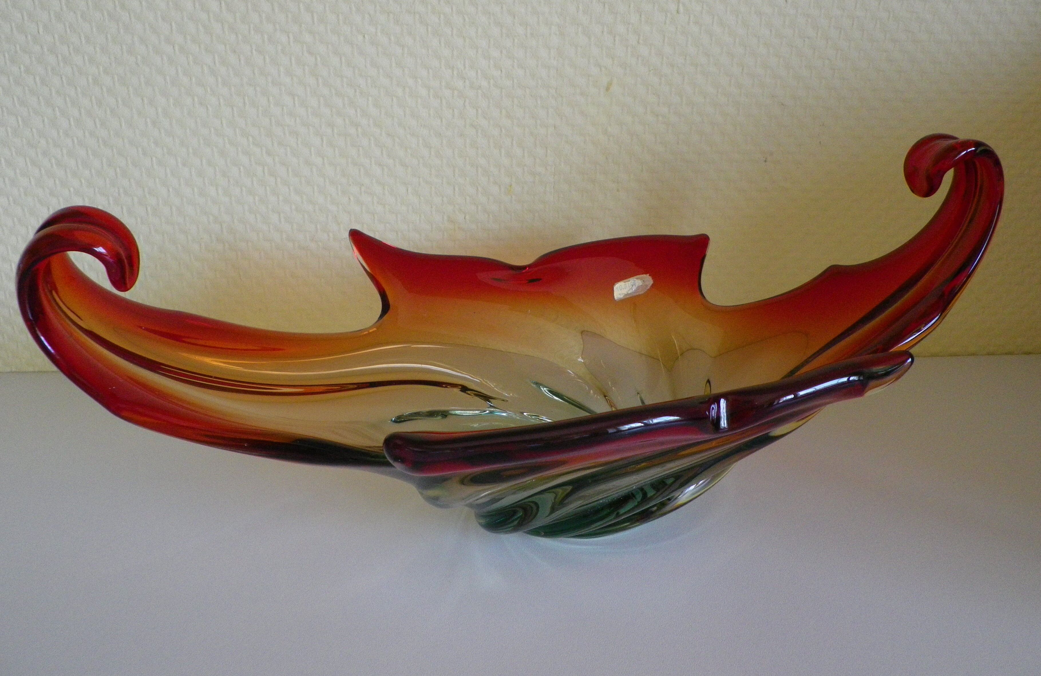 Fruit or decoration cup Murano glass
