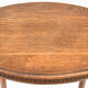 Oval oak pedestal table