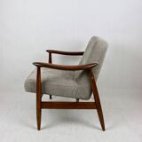 Fauteuil Lounge GFM63 Marron Clair par J. Kedziorek, 1970s
