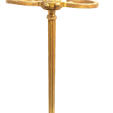 Old brass umbrella door triangular base mounted on column