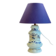Lampe céramique bleue océan