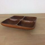 Scandinavian teak catchall tray