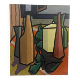 Oil painting still life Franco Prayer (1924) 60x50 cm