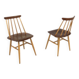 Set of 2 Scandinavian "Fanett" chairs by Ilmari Tapiovaara, Sweden, 1960