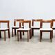 Set of six sculptural Italian dining chairs by Mobil Girgi