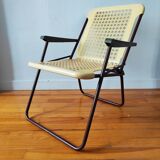 Chaise Italienne pliante vintage 1970