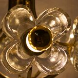 Lustre en laiton & fleurs Simon & Schelle.