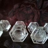 5 cut crystal knife holders