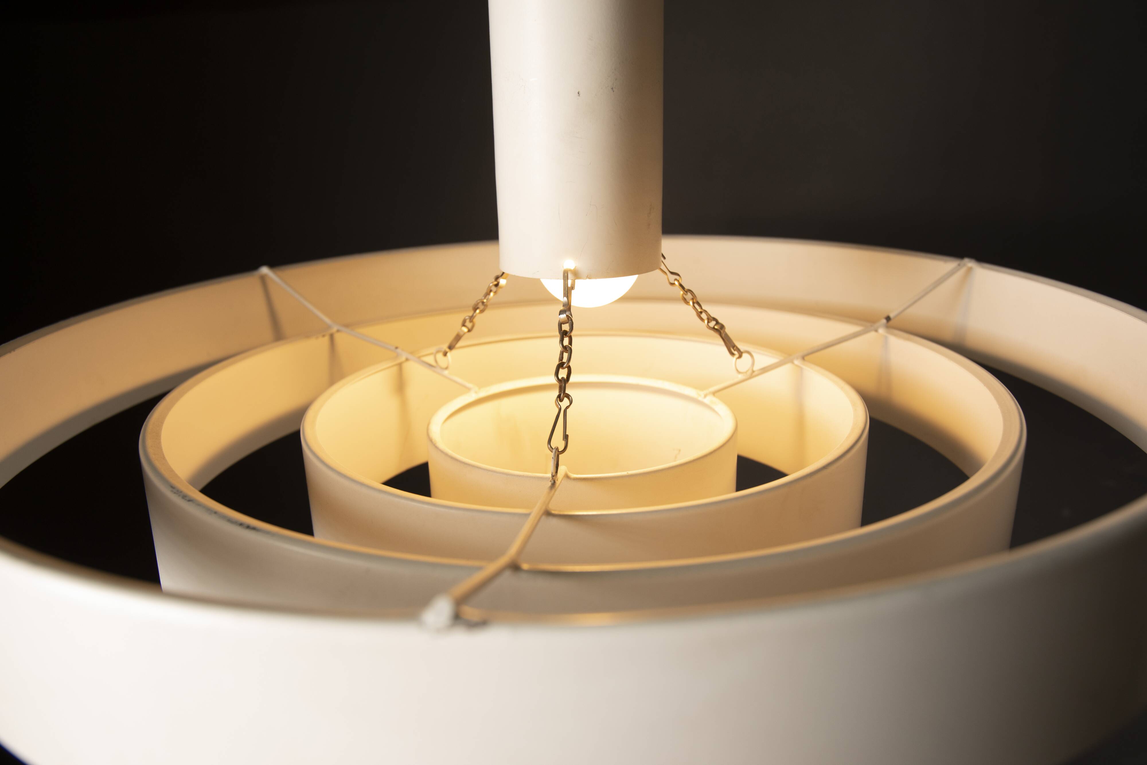 70s metal ceiling light