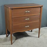 Small mahogany veneer chest of drawers, Art Deco – 1940