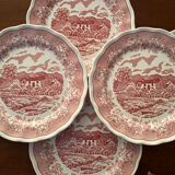 6 Fontebasso English style dinner plates