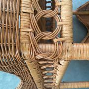 Rattan side table