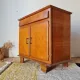 Art Deco buffet from the 1950s in oak and herringbone.