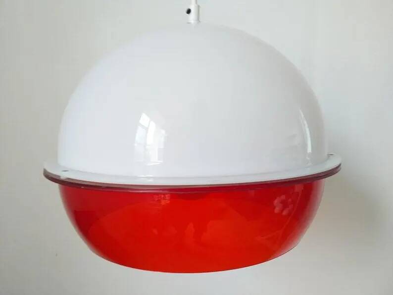 Midcentury Pendant in Style Harvey Guzzini, Space Age, Italy, 1970s