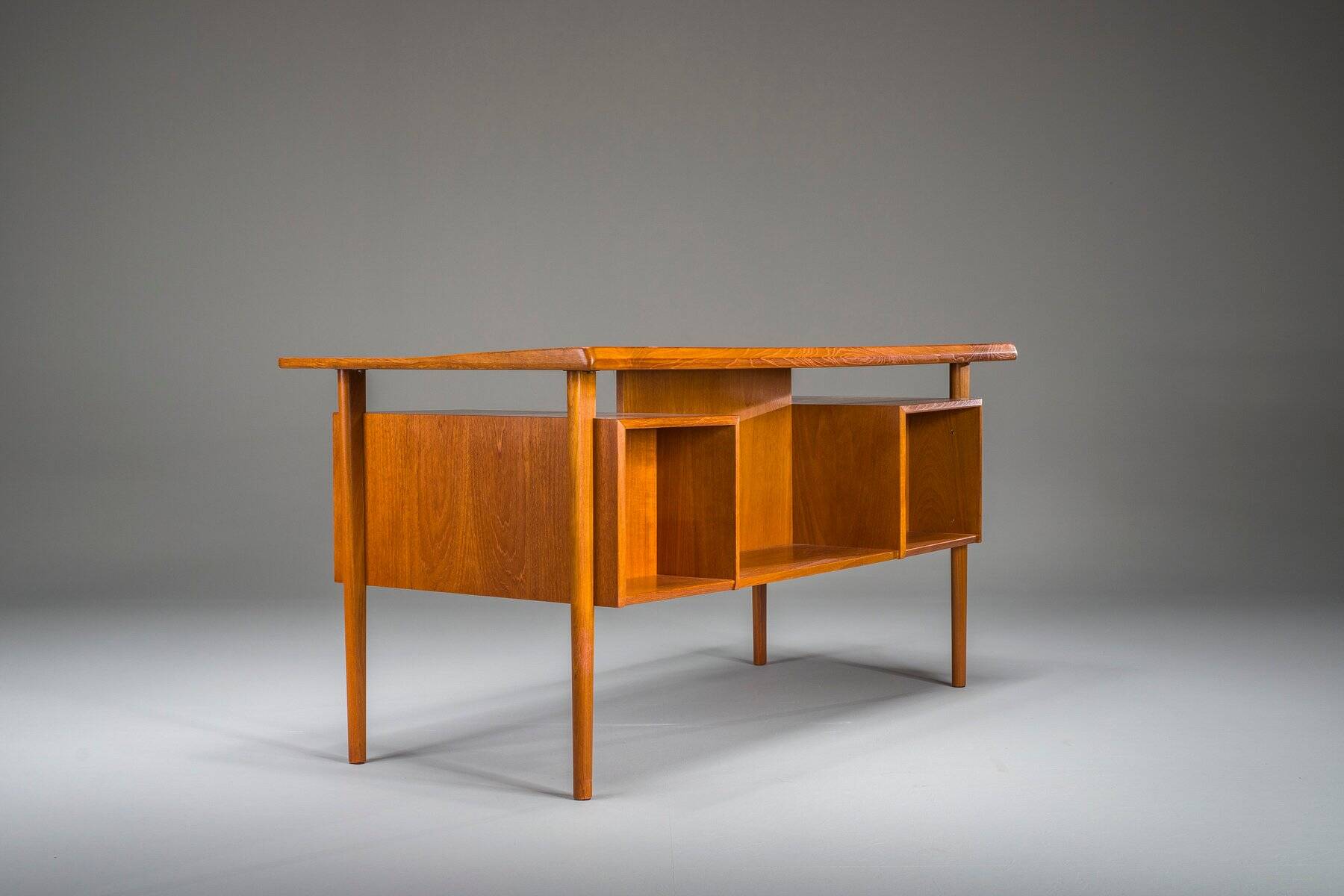 Danish teak desk by Peter Lovig Nielsen for Hedensted Mobelfabrik, 1974