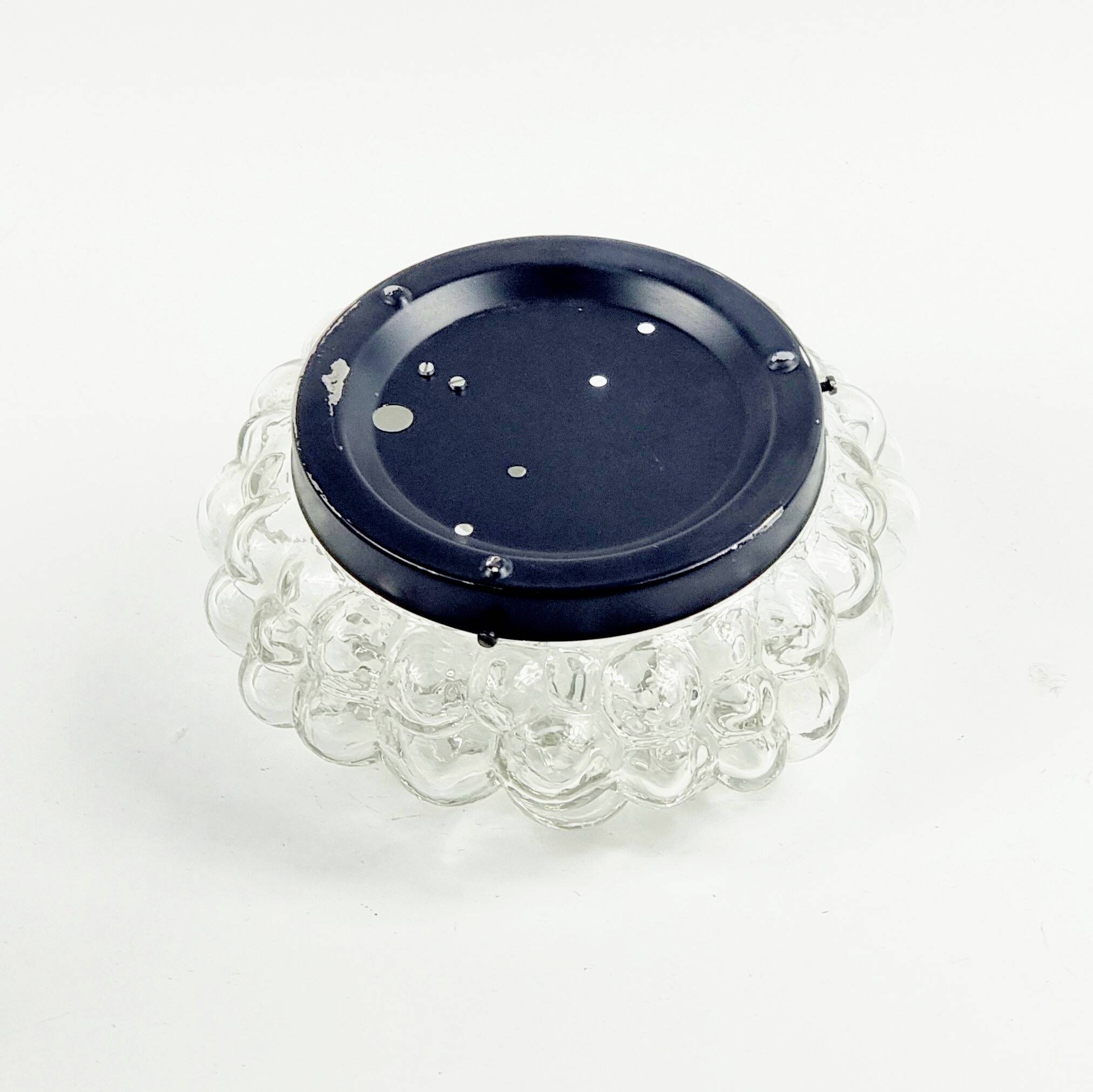 Plafonnier en verre à bulles du milieu du siècle par H. Tynell pour Limburg, années 1960