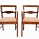 Pair of Art Deco armchairs from the 1940s, Poland.