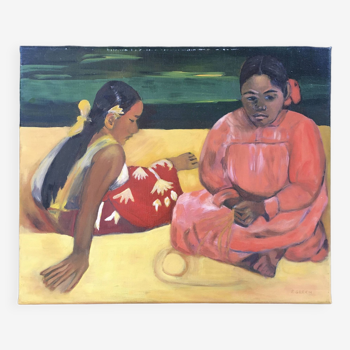 Hexoa painting after Gauguin