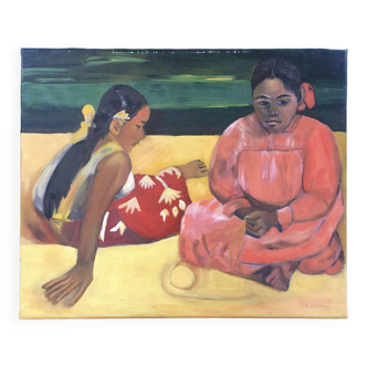 Hexoa painting after Gauguin