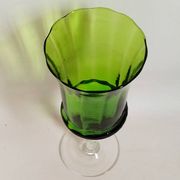 Emerald green chalice Empoli 70s Height 32 cm