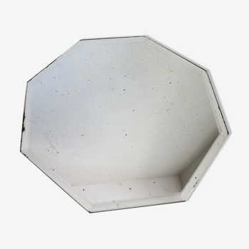 Octagonal bevelled mirror 27 x 27 cm