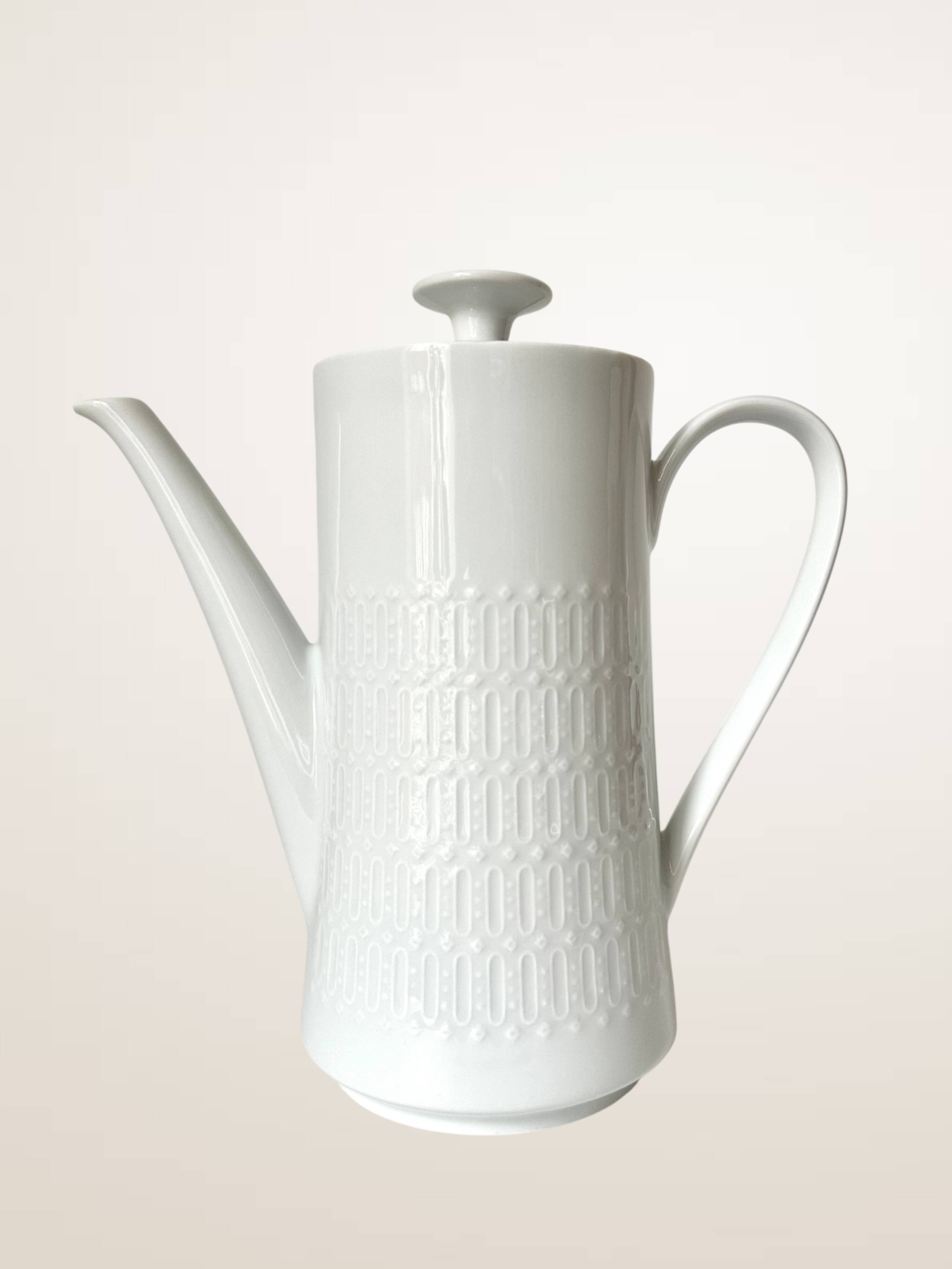 White porcelain coffee pot Winterling