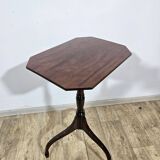 Antique Mahogany Side Table Octagonal Tripod Classic, 19th century