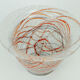 loetz klostermühle art deco glass VASE or bowl 1930s orange red purple white