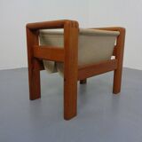 Danish Solid Teak Magazine Rack, 1960s