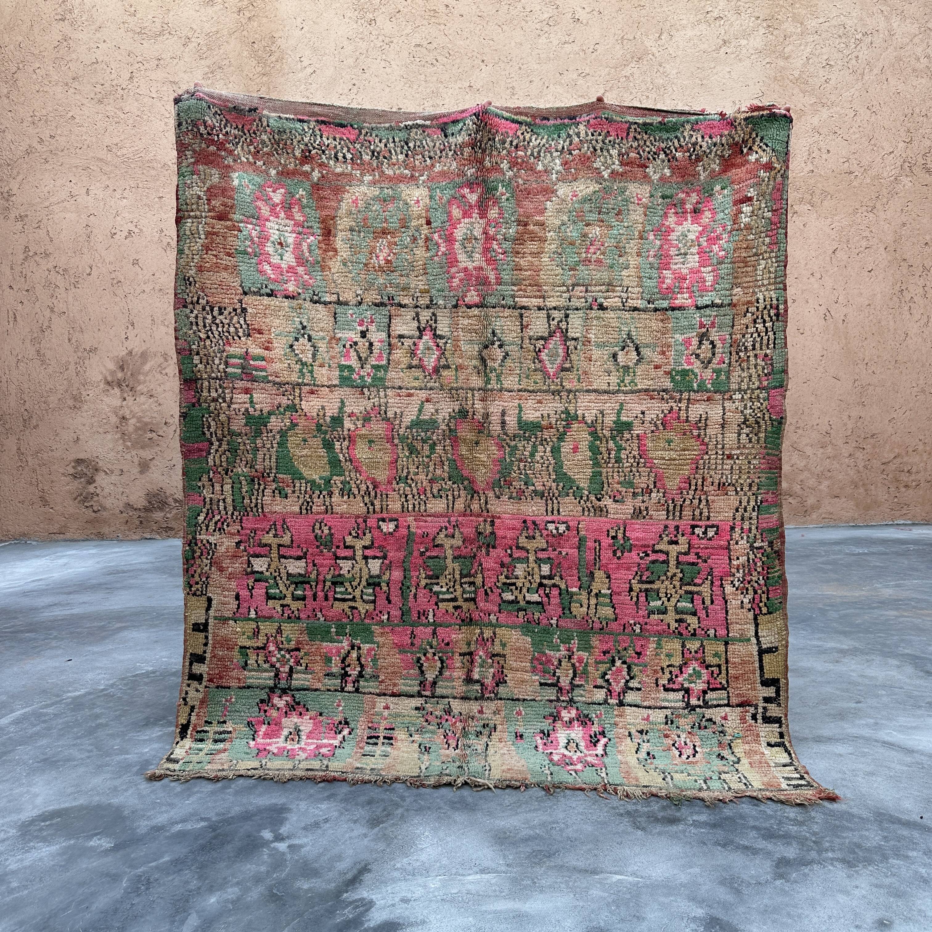 Neutral Boujad Moroccan rug - 202 x 173 cm