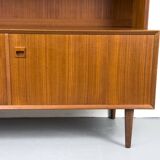 Buffet en teck avec étagère par Brouer Møbler, années 1960.