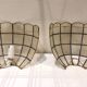 Paire d'appliques nacre coquillage